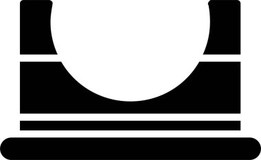 Kaykay Parkı Vektör Simgesi Tasarımı