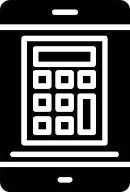 Hesap makinesi vektör simgesi tasarım