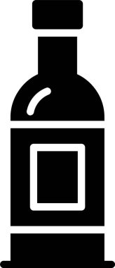 Wine Bottle Vector Icon Design