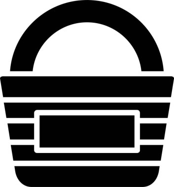 Picnic Basket Vector Icon Design