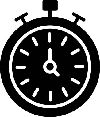 Stopwatch Vector Icon Design