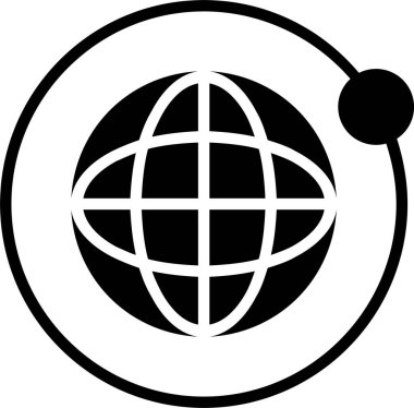 Yörünge Ağ Vektörü Simgesi Tasarımı