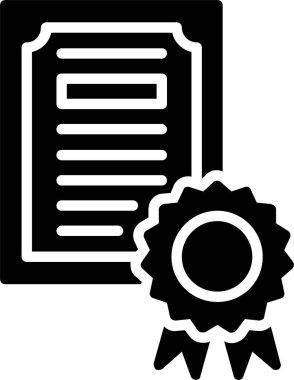 Certificate Vector Icon Design