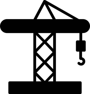 Crane Vector Icon Design