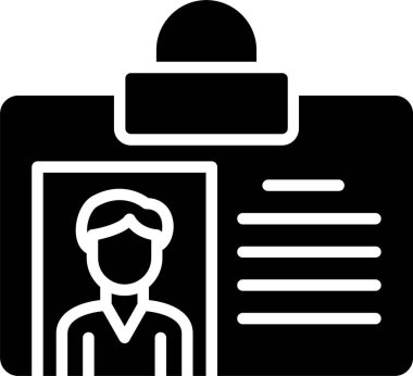 Id Card Vector Icon Design