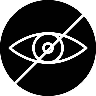 Gözleri Kapat Vektör Simgesi Tasarımı