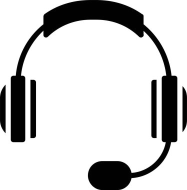 Oyun Kulaklığı Vektör Simgesi Tasarımı
