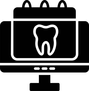Çevrimiçi Randevu Vektörü Simgesi Tasarımı