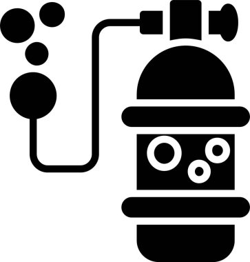 Oxygen Cylinder Vector Icon Design