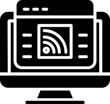 RSS vektör simgesi tasarım