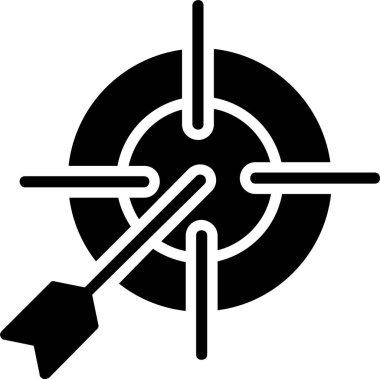 Hedef vektör simgesi tasarım