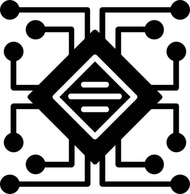 Dijital Vektör Satırı Vektör Simgesi Tasarımı