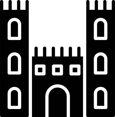 Castle Vektör Simgesi Tasarımı