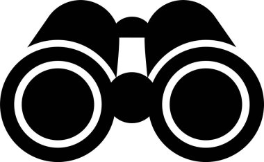 Biniculars Vector Icon Design