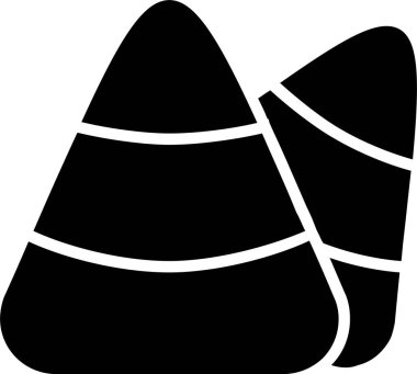 Candy Corn Vektör Simgesi Tasarımı