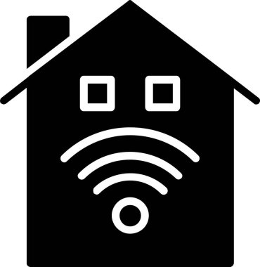 Akıllı Ev Vektörü Satırı Vektör Simgesi Tasarımı