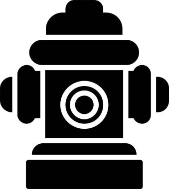 Yangın Hidroliği Vektör Simgesi Tasarımı