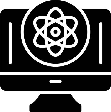 Bilgisayar Bilimi Vektör Simgesi Tasarımı