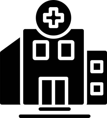 Hospital Building Vector Icon Design