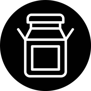 Süt Vektörü Simgesi Tasarımı