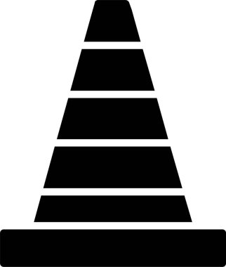 Traffic Cone Vector Icon Design