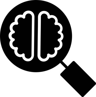 Human Brain Vector Icon Design