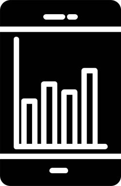 Mobile Analytics Vector Icon Design