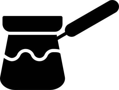 Cezve Vektör Simgesi Tasarımı