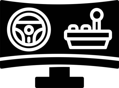 Oyun İzleyici Vektör Simgesi Tasarımı