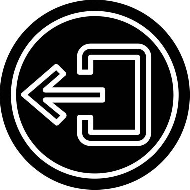 Çıkış Oku Vektör Simgesi Tasarımı