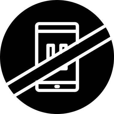 No Phone Vector Icon Design