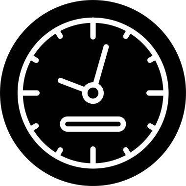 Wall Clock Vector Icon Design