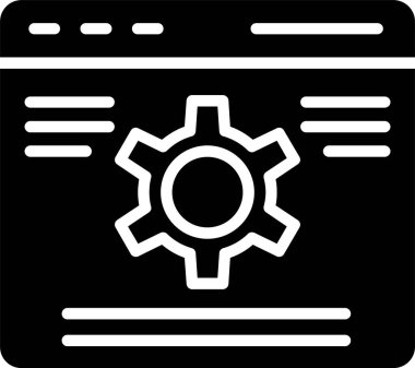 Web Sitesi Bakım Vektörü Simgesi Tasarımı