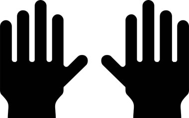 Eldiven Vektörü Simgesi Tasarımı