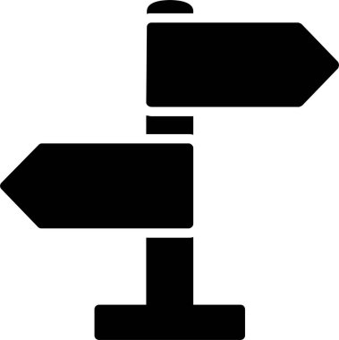 Yönsel İşaret Vektörü Simgesi Tasarımı