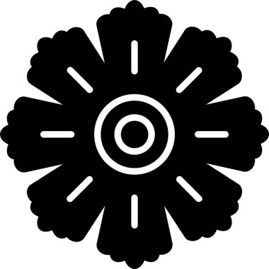 Hibiscus Vector Icon Design