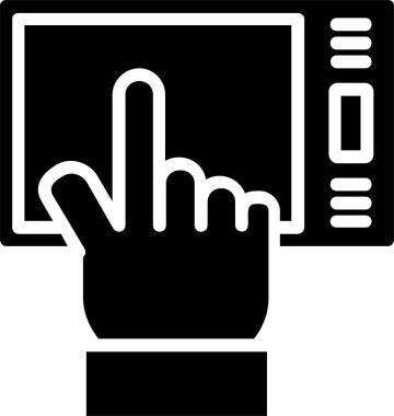 Tap on Tablet Vector Icon Design