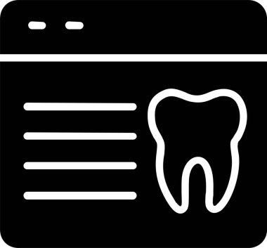 Diş Hizmeti Vektörü Simgesi Tasarımı