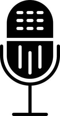 Mikrofon Vektörü Simgesi Tasarımı