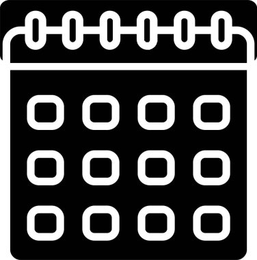 Calander Vektör Simgesi Tasarımı