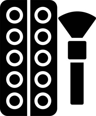 Makyaj Vektörü Simgesi Tasarımı