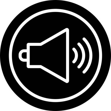 Hoparlör vektör simgesi tasarım