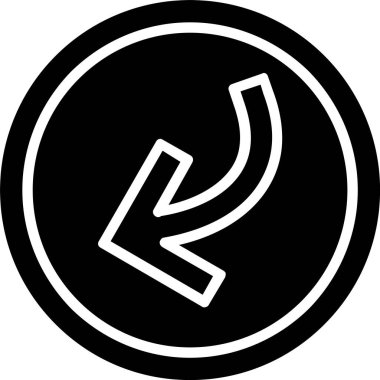 Sol Sol Ok Vektör Simgesi Tasarımı