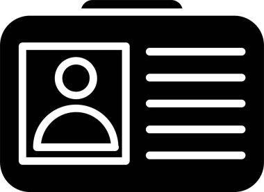 Id Card Vector Icon Design