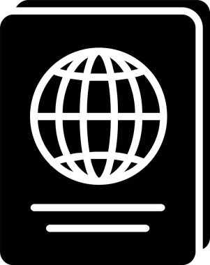 Pasaport vektör simgesi tasarım