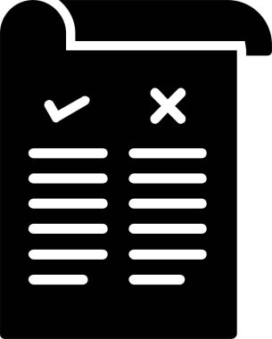 Pros And Cons Vector Icon Design