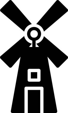 Yel değirmeni vektör simgesi tasarım
