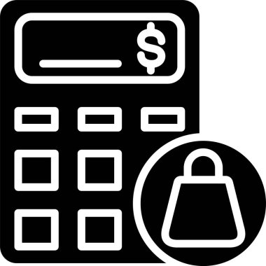 Hesap makinesi vektör simgesi tasarım