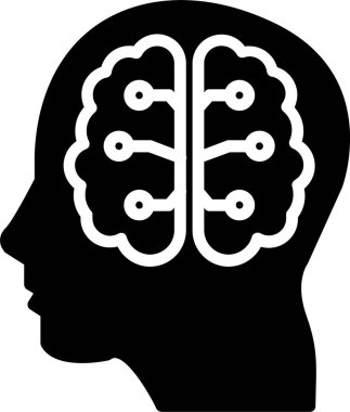 Human Brain Vector Icon Design