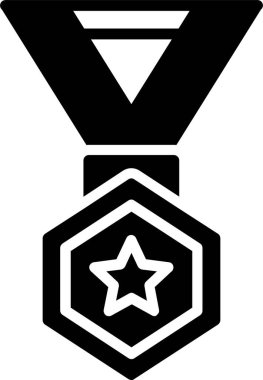 Madalya vektör simgesi tasarım